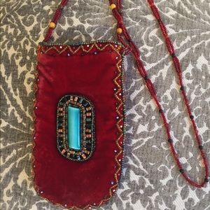 Beaded Velvet Pouch